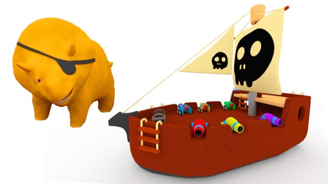S01:E04 - Aprender Colores Con El Barco Pirata Y Dino El Dinosaurio