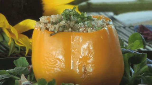 S01:E45 - Quinoa Tabbouleh-Stuffed Peppers