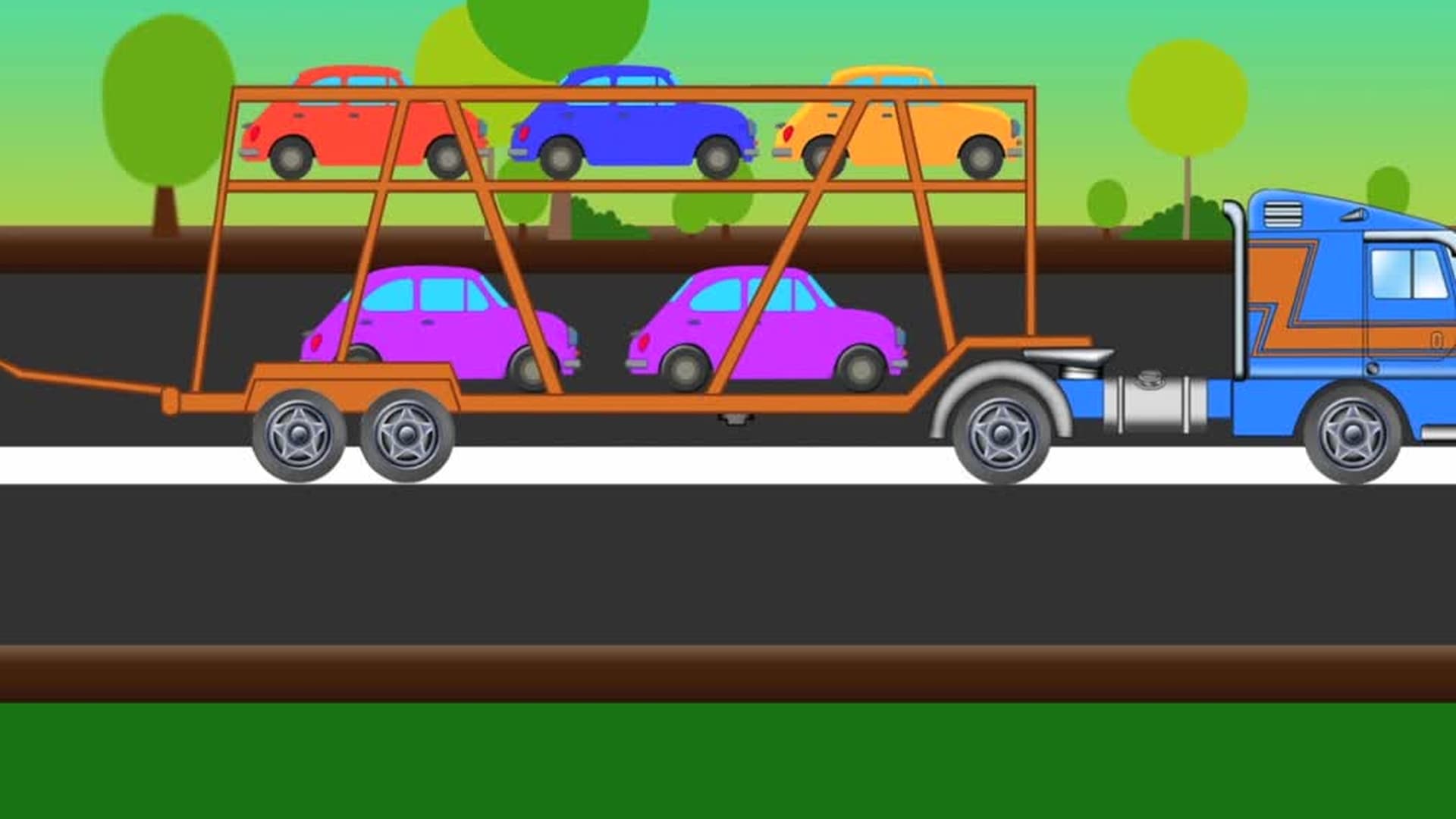 Car Wash Monster Truck - Animations about vehicles for Kids and Baby 