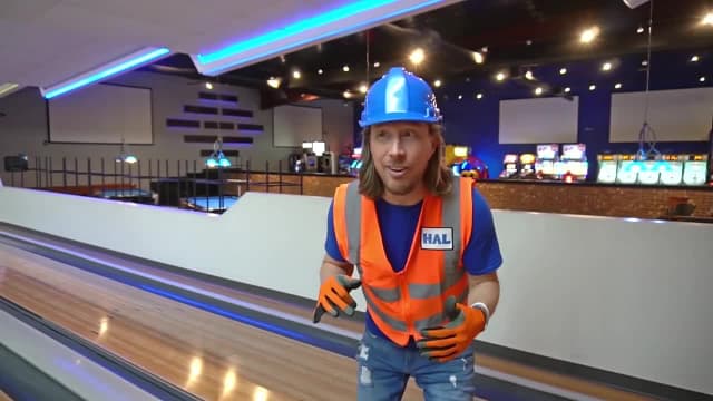 S01:E10 - Bowling for Kids | Handyman Hal Explore Bowling Alley | Fun Videos for Kids