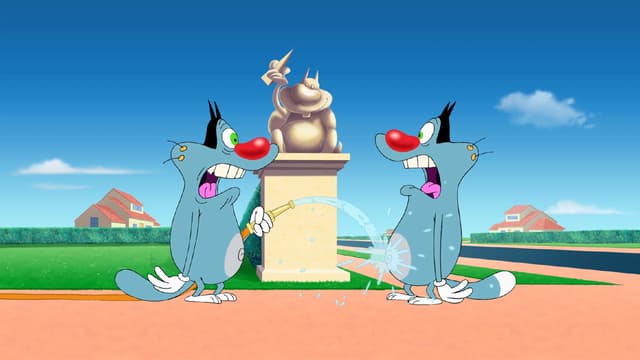 Watch Oggy and the Cockroaches S03:E02 - Oggy's Double | Car Free TV | Tubi